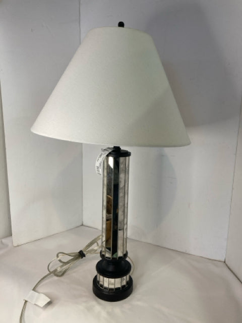 Silver/Black Mirror Lamp
