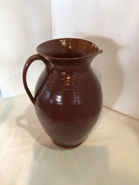 Old Sturbridge Village Vintage Brown Ceramic Pitcher