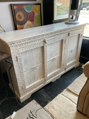 Wayfair Wood 3 Door White Washed Buffet/Sideboard 3YBLYA3D