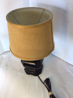 Table Black Wood Lamp