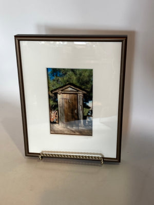 Original Multi-Color Outhouse 3D Framed Art