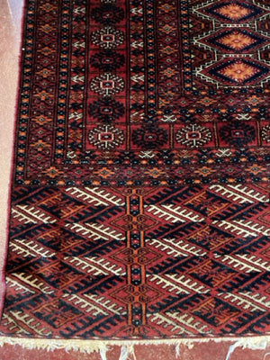 Persian Silk Hand Knotted Red/Blue Rug