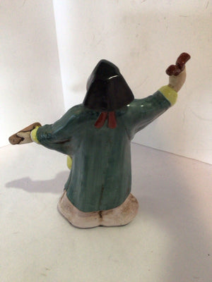 Haygill Macau Oriental Green/multi Ceramic Man Statue