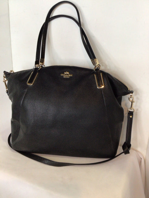 Coach Leather Black CrossBody Purse