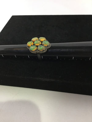 Green Rhinestone Ring