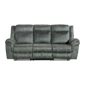 Latitude Run Recliner Leather Power Gray Sofa/Couch 6KQDPVUK
