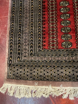 Persian Silk Hand Knotted Red/Blue Rug