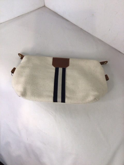 Canvas Cream/Black Make-up Bag