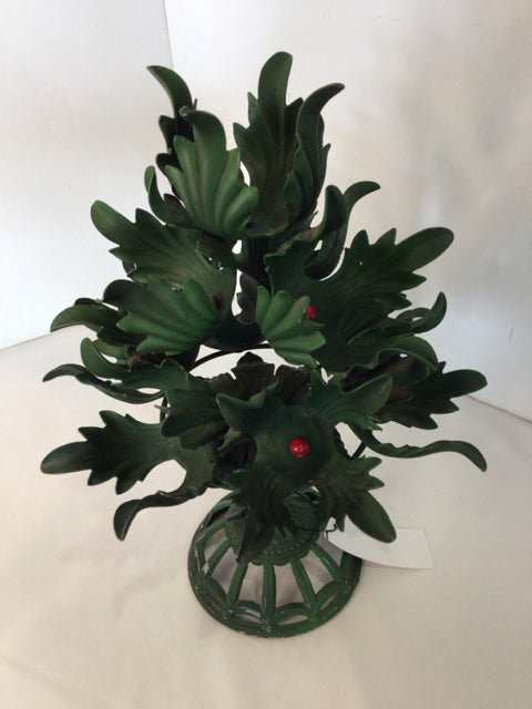 Green Metal Tree Holiday Item