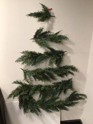 Crate & Barrel Christmas Green Tree Hanging Holiday Item