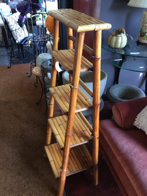 A frame Natural Bamboo Folding Shelf