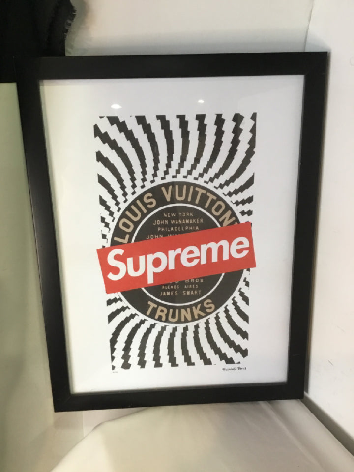 White/Black Framed Art