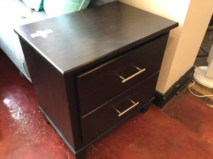 Cort Furniture Laminate Brown Nightstand