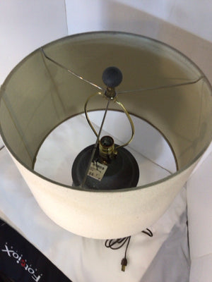 Gray Pottery Lamp