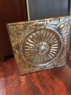 Rustic Pressed Tin Rust Wall Decoration Art