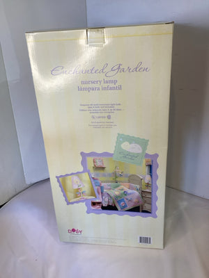 Nursery Pink/Green Wood In Box Lamp