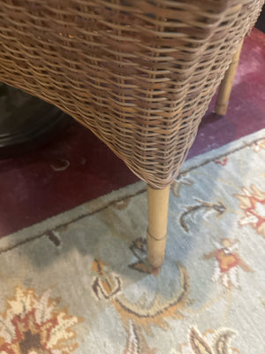 Side Wicker Natural Table