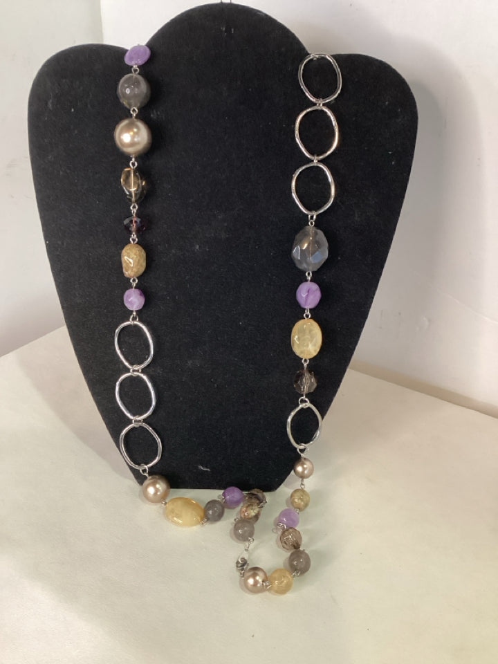 Beaded Lavender Necklace