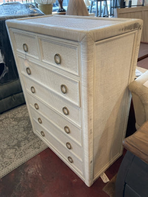 Wayfair Wicker 7 Drawer Cream Dresser/Chest 2UD9E8JH