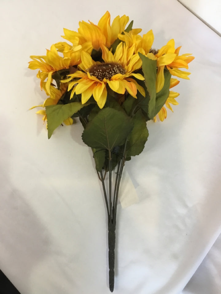 Yellow/Brown Sunflowers Faux Flowers