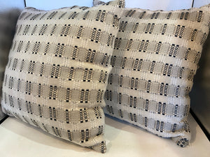 Beige/Brown Cotton Pillow Set