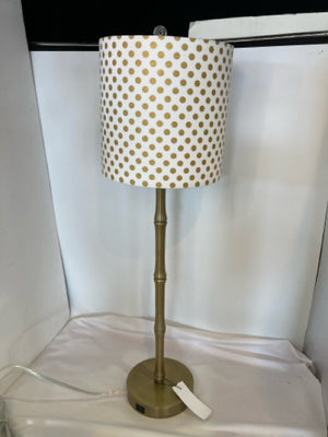 White/Gold Polka Dot Lamp