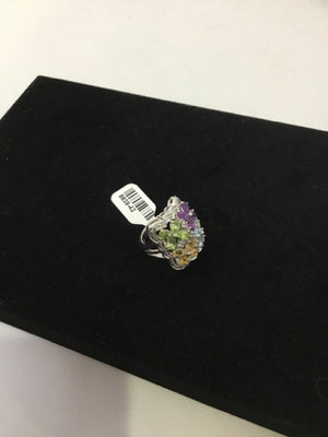 Purple Rhinestone Ring