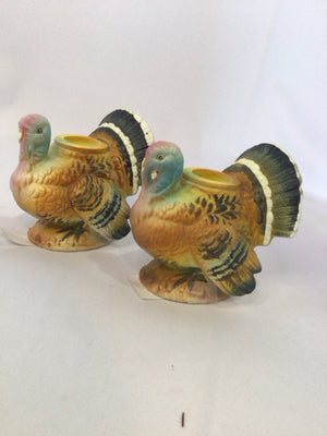 Napco Thanksgiving Multi-Color Ceramic Turkey Holiday Item