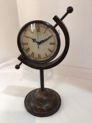 Table Top Bronze Metal Clock