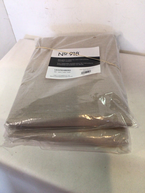 Pair Tan Draperies/Curtains