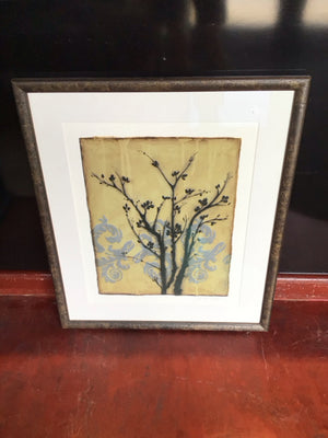 Black/Tan Tree Framed Art