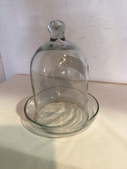 Clear Glass 2 Piece Cloche