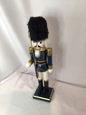 Nutcracker Blue/White Wood Holiday Item