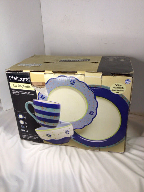 PFALTZGRAFF Blue 16 piece Dish Set