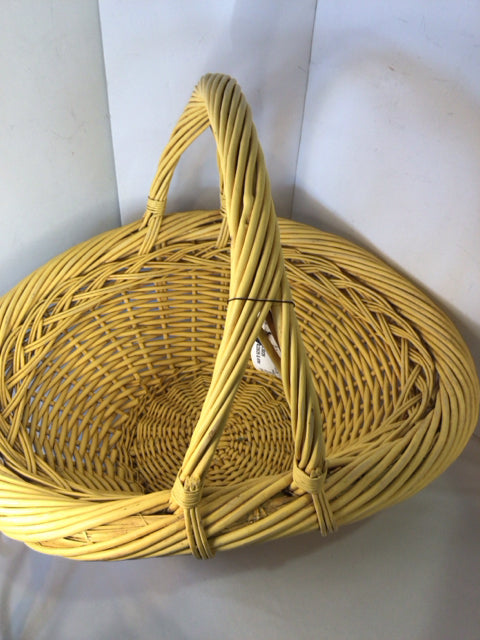 Handled Natural Wicker Basket