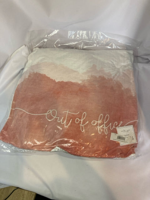 Thro Coral Polyester Words Pillow