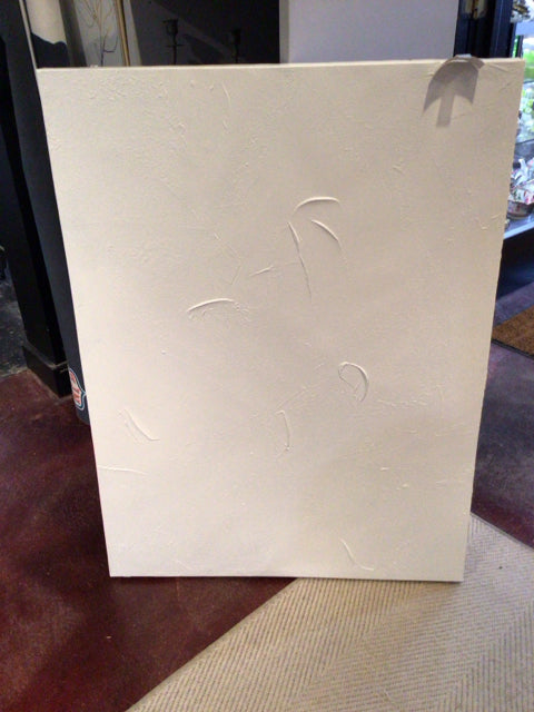 Abstract White Canvas Textured Stretch Canvas Art