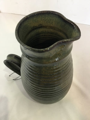 Green Pottery Pitcher