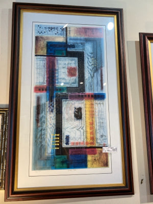 Abstract Multi-Color Framed Art