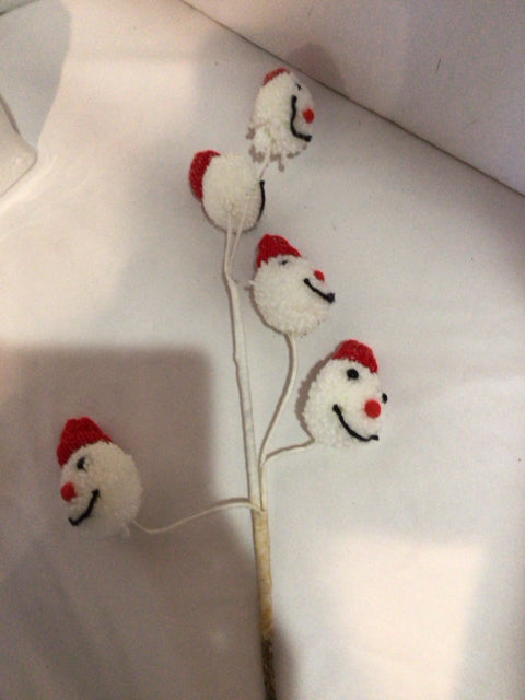 White/Red Snowman Holiday Item