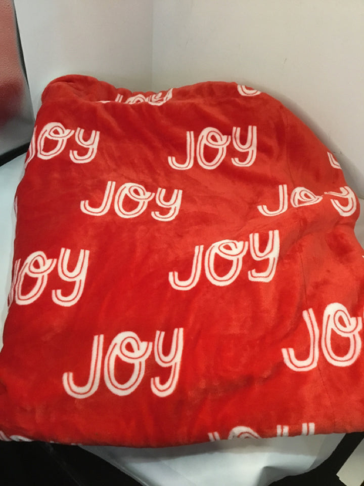 Wondershop Blanket Red/white Joy Holiday Item