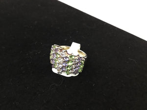 Multi-Color Rhinestone Ring