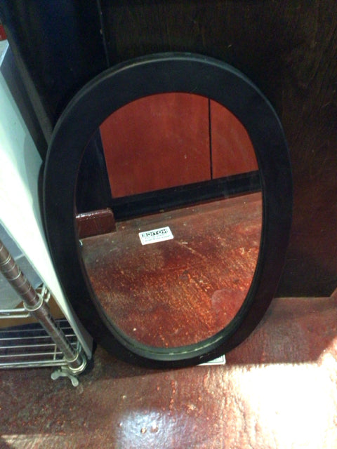 Black Oval Mirror