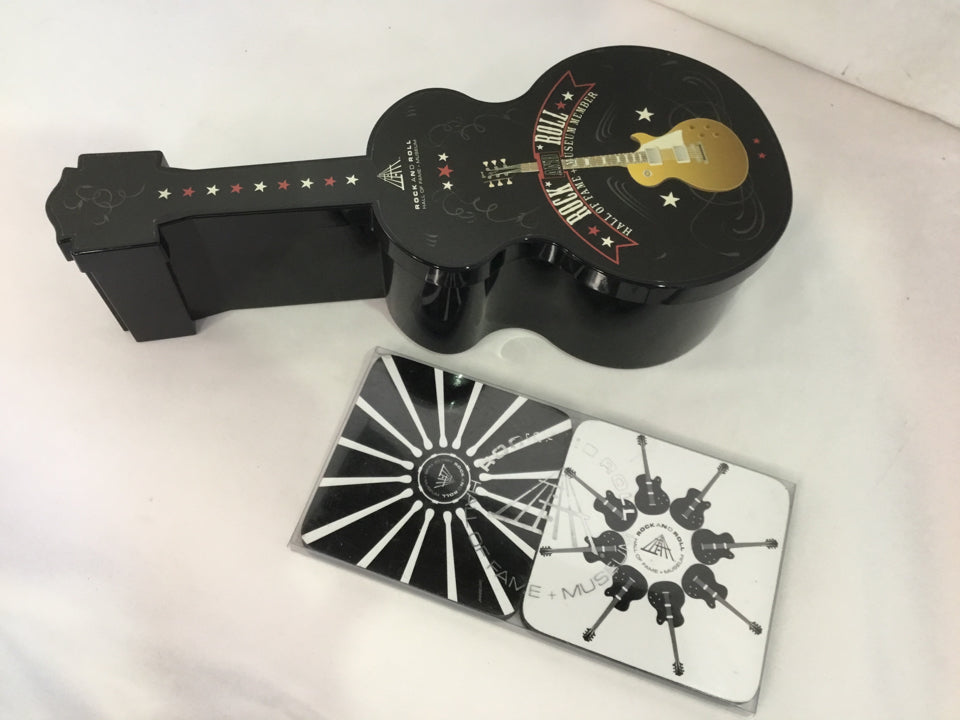 R & R Hall of Fame Plastic Guitar Black Box