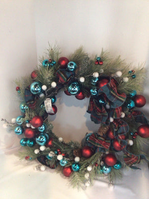 Wreath Green/multi Holiday Item