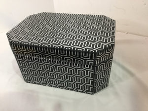 Black/White Lucite Jewelry Box