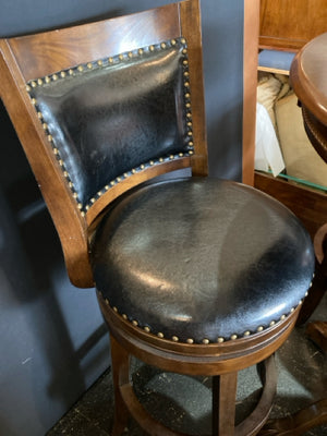 Pub Wood Round 2 Chairs Brown/black Table & Chairs