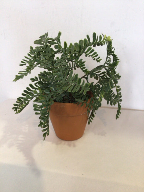 Green Terracotta Faux Plant