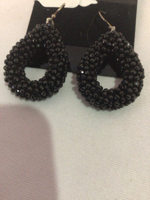 Black Beads Earrings