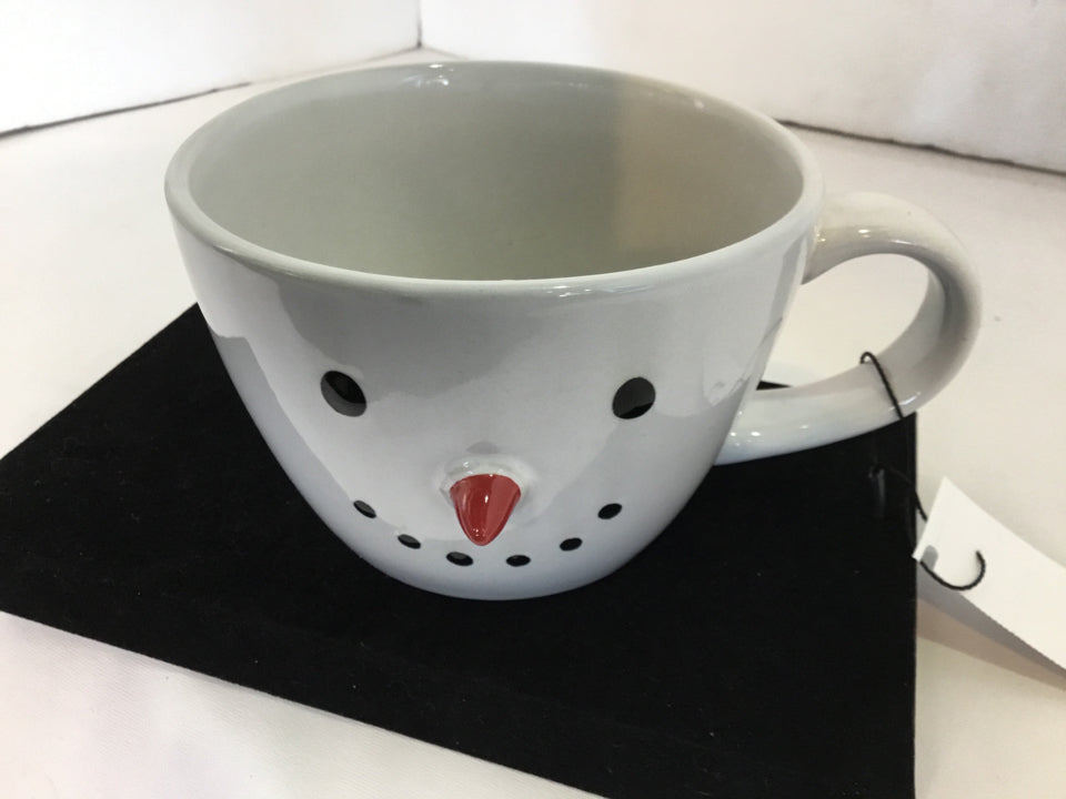 Royal Norfolk Mug White Ceramic Snowman Holiday Item